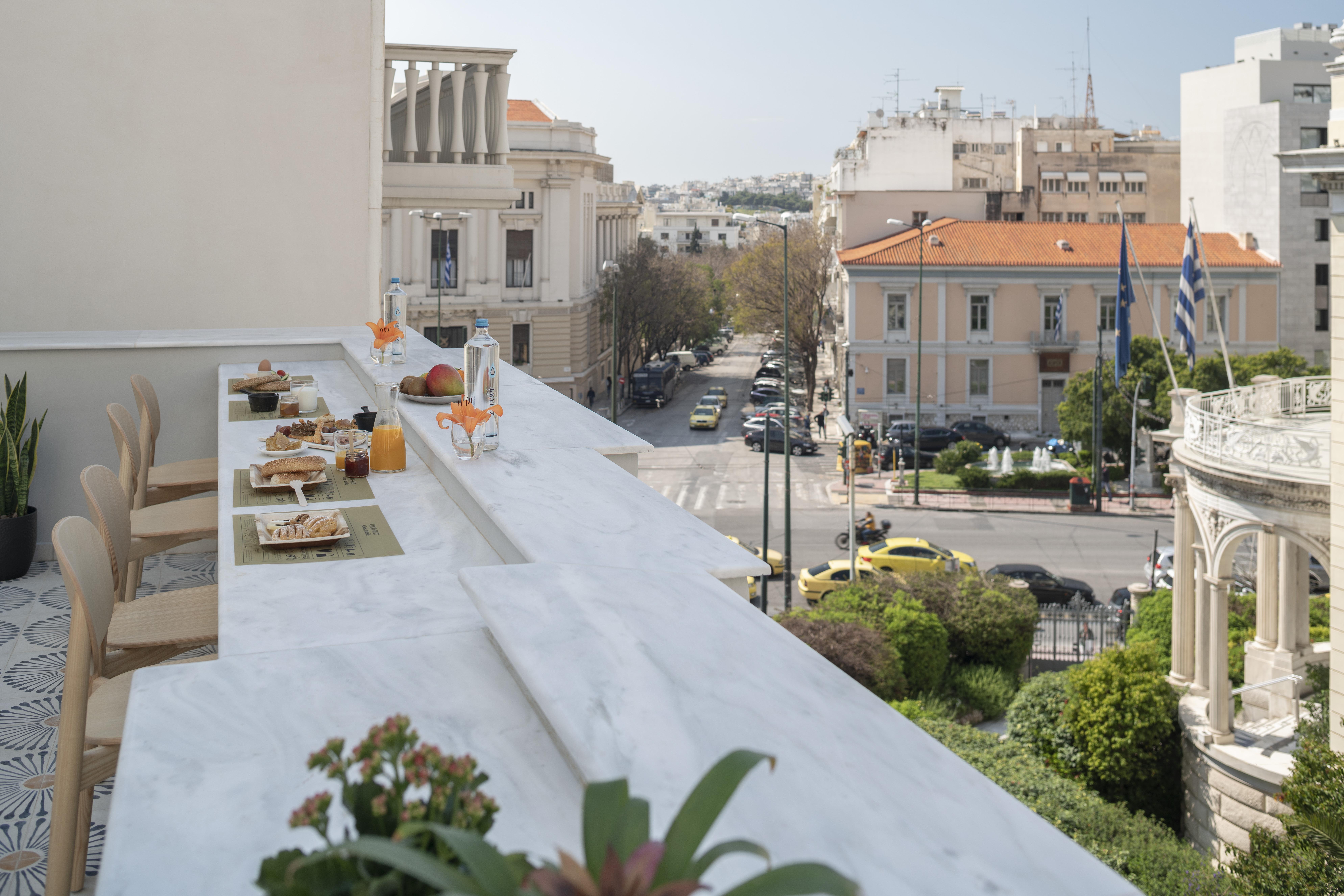 Hotel Coco-Mat Athens Jumelle Exterior foto View from the balcony of the hotel